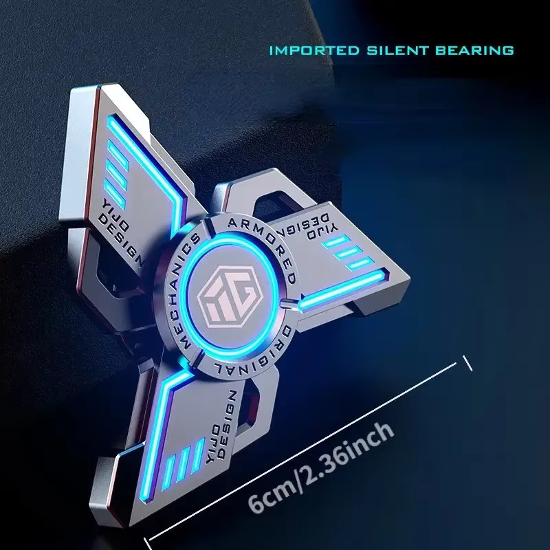 CatXaa Hand Spinner, leuchtende Legierung Metall, Stress abbau Würfel - Bild 2
