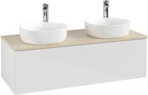 V&B Antao Waschtischunterschrank mit integrierter Beleuchtung, Weiß lackiert, B/T/H: 120 x 50 x 36 cm - Bild 1