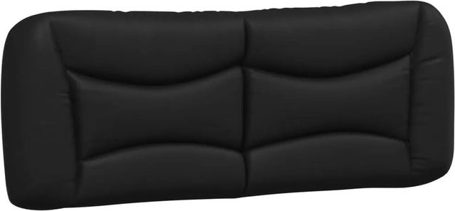 vidaXL Kopfteilkissen in Schwarz aus Kunstleder mit Streifendesign, Breite: 135 cm - Bild 1