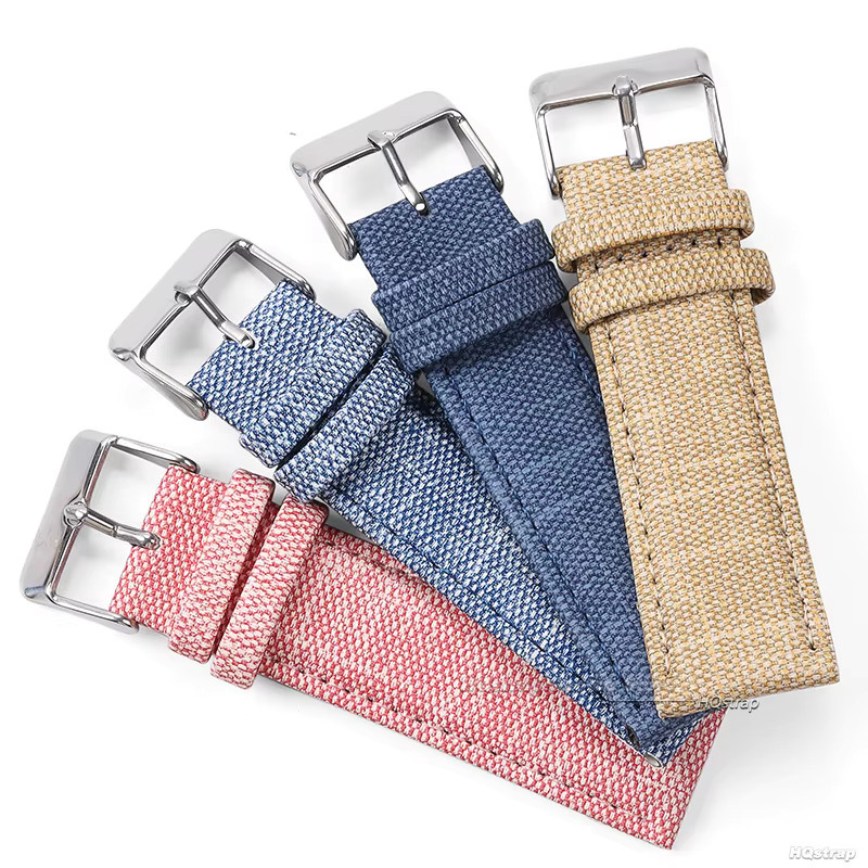 HQstrap Uhrenarmband, Denim Muster, Nylon, Unisex, Bunt - Bild 3
