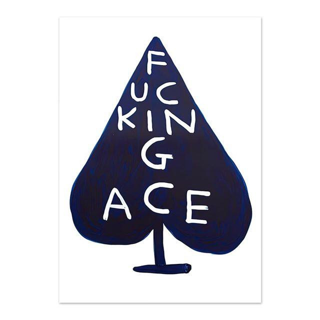 David Shrigley Wandkunst Nordic Poster Set mit Tiger, Pinguin, Wal, Muschel und Katze als Leinwanddruck, B: 70 cm, H: 100 cm, ohne Rahmen - Bild 2