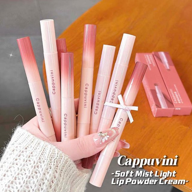 Cappuvini Lippenstift, Rot, Matt, Puder - Bild 1