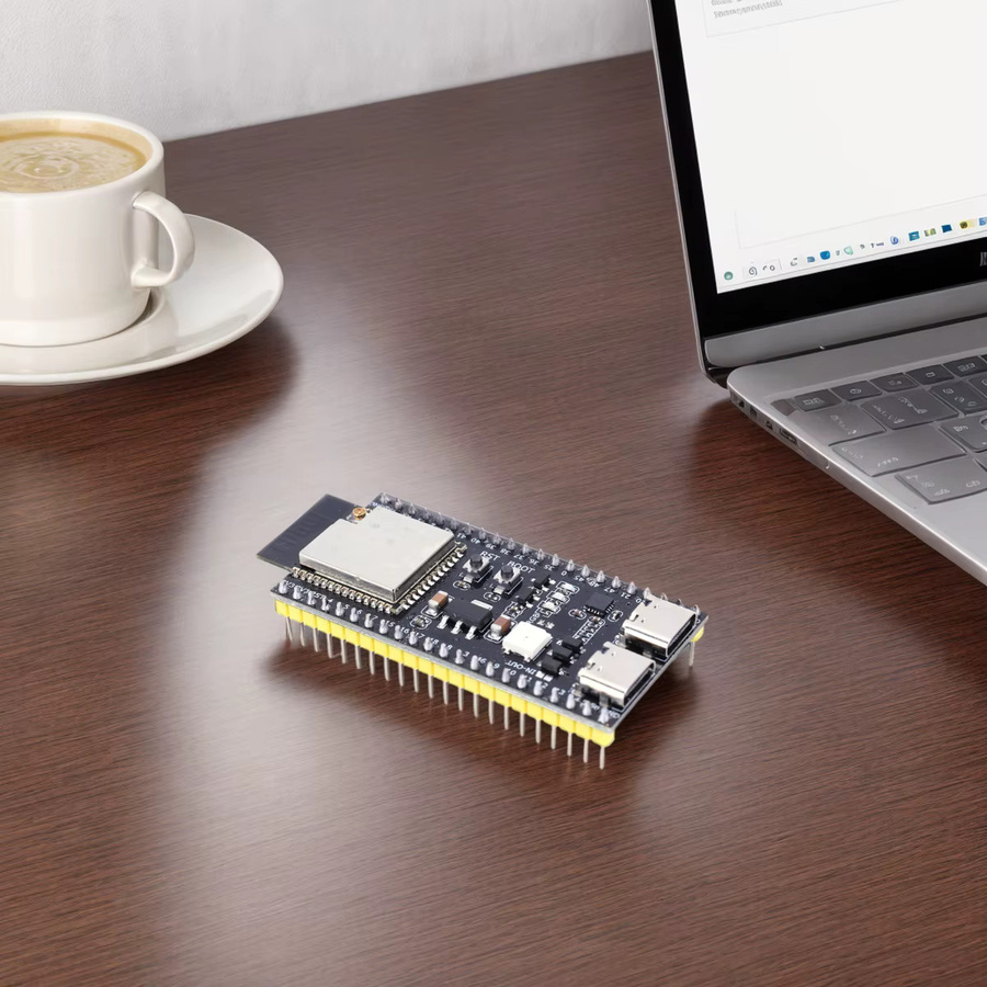 VKTECH ESP32-S3 N16R8 N8R2 Dual Typ-C Entwicklungsboard WiFi Erweiterungsplatine mit 2,4G WiFi Modul in Schwarz - Bild 2