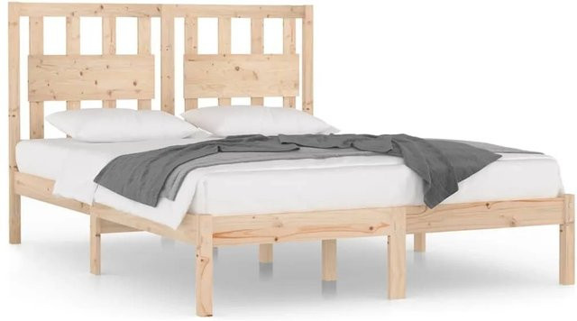 vidaXL Massivholzbett aus Kiefer in Braun, B/T/H: 180 x 200 x 185,5 cm - Bild 1