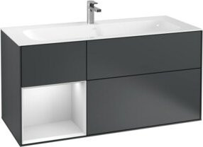 V&B Waschtischunterschrank Finion Wandbeleuchtung in lackierter Ausführung, Breite: 119,6 cm, Tiefe: 49,8 cm - Bild 1