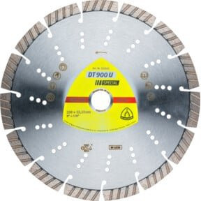 Klingspor DT 900 U Diamanttrennscheibe Standard Turbo für Beton in Silber, Durchmesser: 230 mm, Breite: 2,6 mm, Bohrung: 22,23 mm - Bild 1