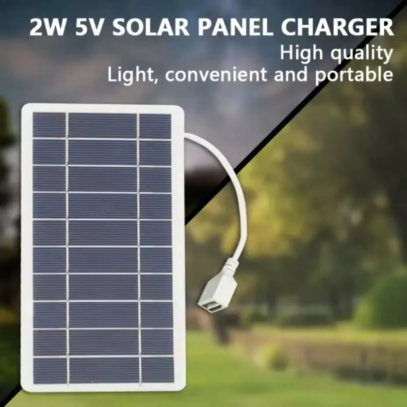 XIKCU Tragbares Solarpanel-Ladegerät mit USB-A und USB-C für Outdoor-Reisen und Camping - Bild 5