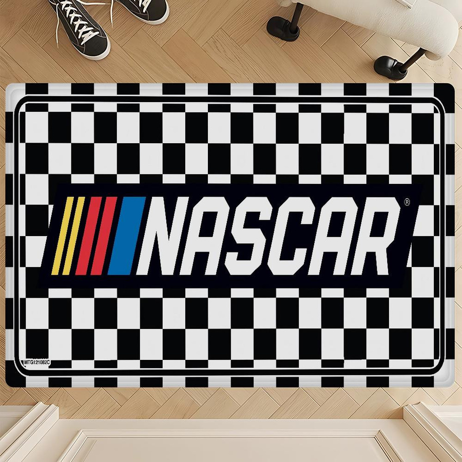 JGJG N-NASCARS Rennwagen Teppich, rutschfeste Waschküchenmatte für Wohnzimmer und Flur, Mehrfarbig, B/T: 60 x 40 cm - Bild 2