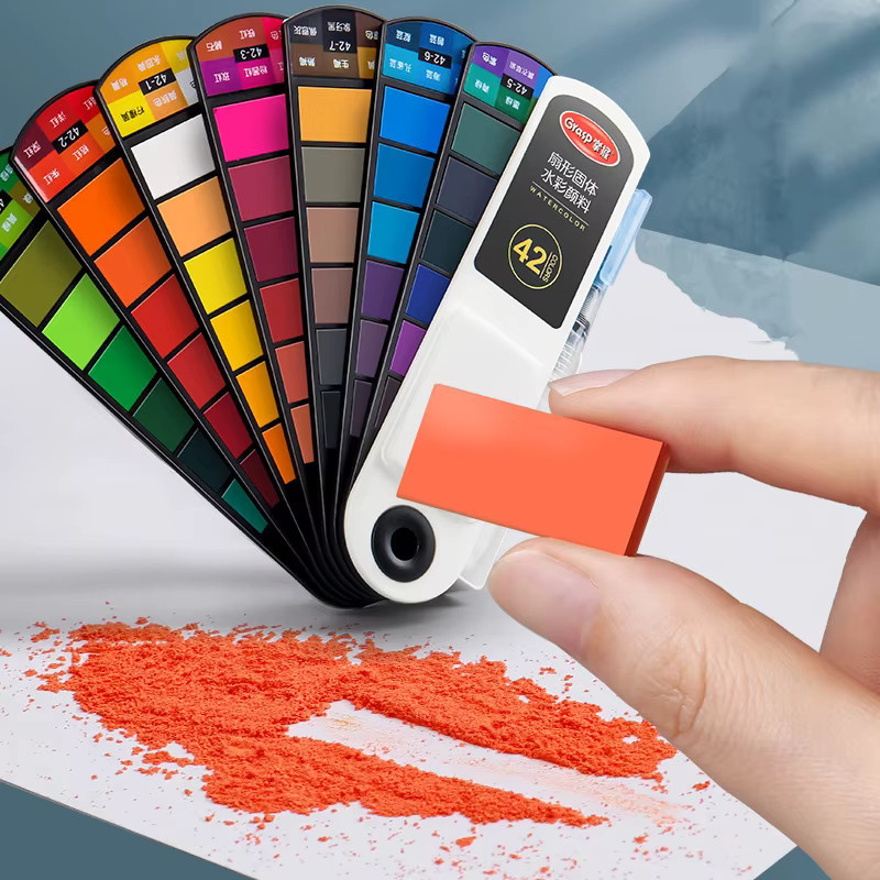 Tragbares Aquarell-Farbwerkzeug-Set mit 24 Farben in Multicolour für Studenten und Kunstschüler - Bild 2