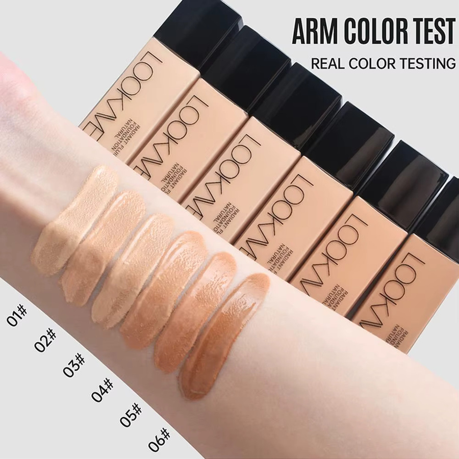 LOOKAVE Foundation, Matt, Neutral cool undertones - Bild 2