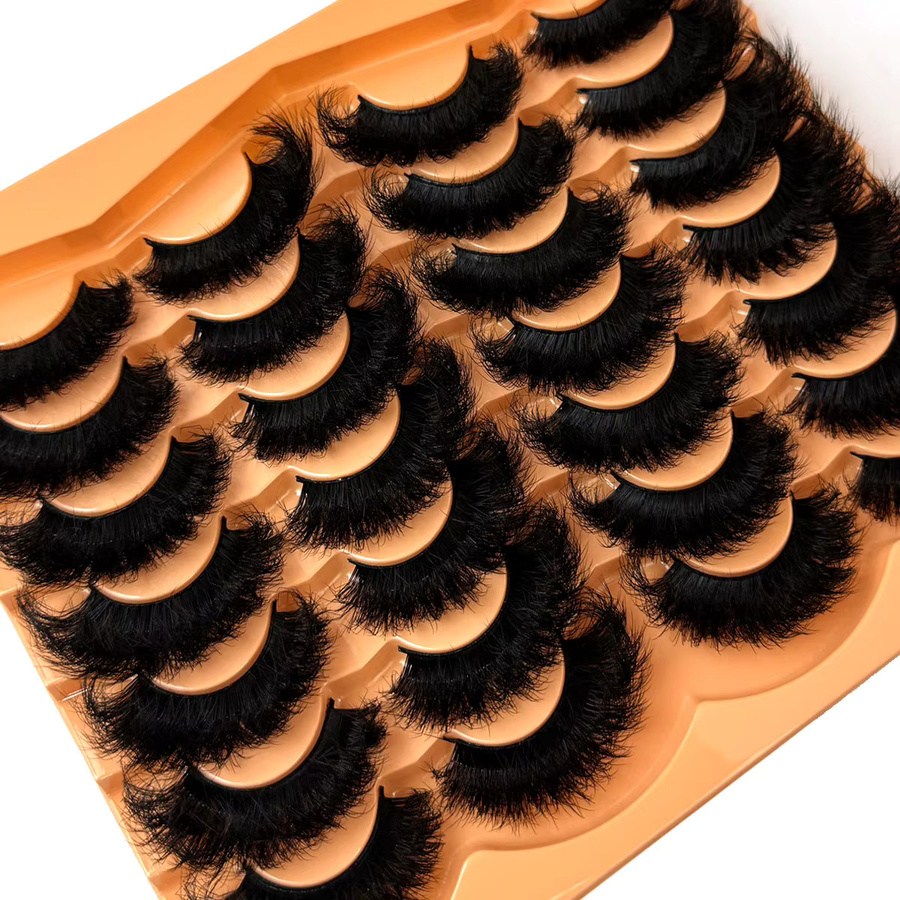 UMIRYAO Falsche Wimpern, 14 Paar, 3D-Verlängerung, D-Form - Bild 2