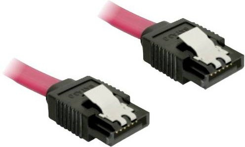 Delock SATA Festplatten Anschlusskabel, Farbe: Rot, Länge: 20 cm - Bild 1