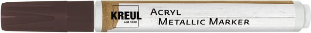 KREUL Acryl Metallic Marker Medium in Kupfer mit Bullet-Spitze und permanenter Tinte - Bild 1