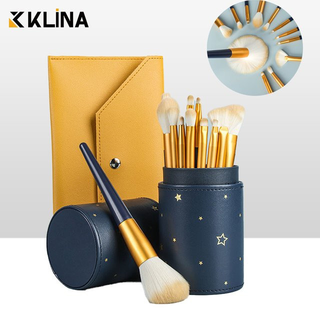 KLINA Make-up Pinsel Set, 12 Stück, Damen - Bild 1