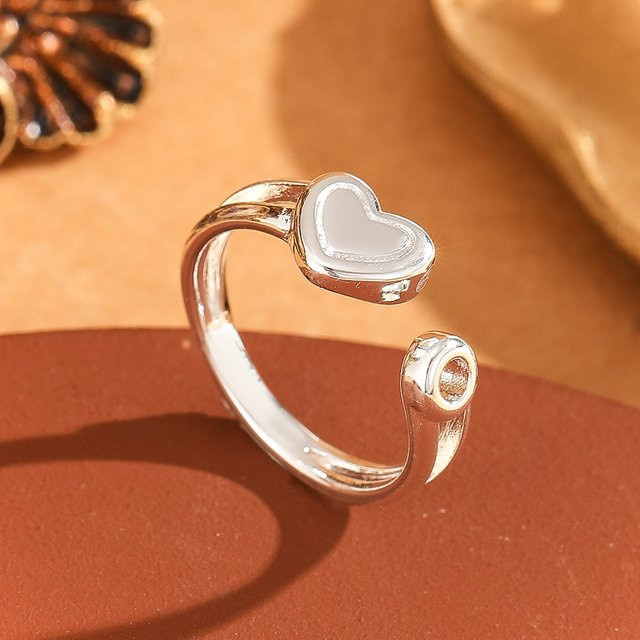 GaGa-Duck Liebesring, 925 Silber, Herzform - Bild 1