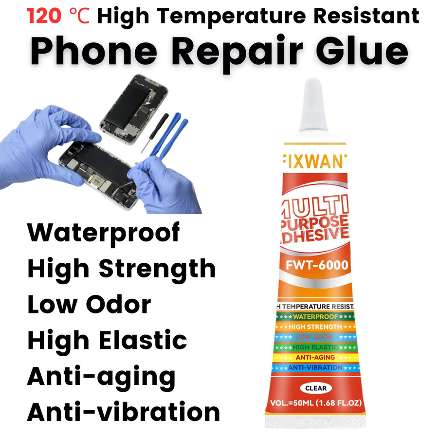 FIXWANT FWT-6000 Hochtemperaturbeständiger Handy-Reparaturkleber für Telefonabdeckungen, Akkus und DIY-Projekte - Bild 2
