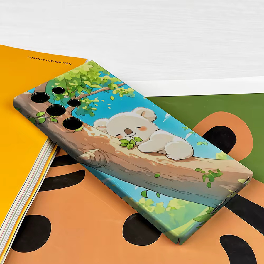 Stoßfeste Doppelschicht Handyhülle mit Koala auf Baum Motiv für Samsung Galaxy S26 S25 S24 S23 Ultra Plus in Multicolour - Bild 3