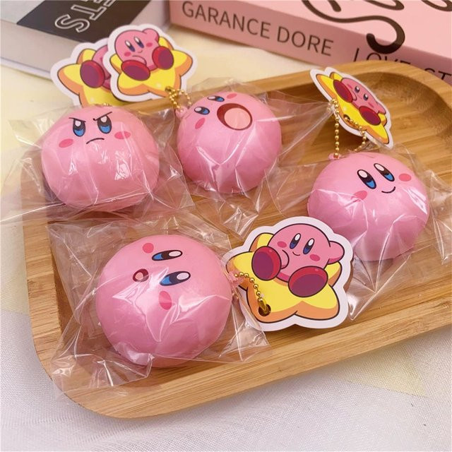 Bandai Kirby Star Dekompressionsspielzeug, Squishy, weiche Simulationsbrot-Form - Bild 1