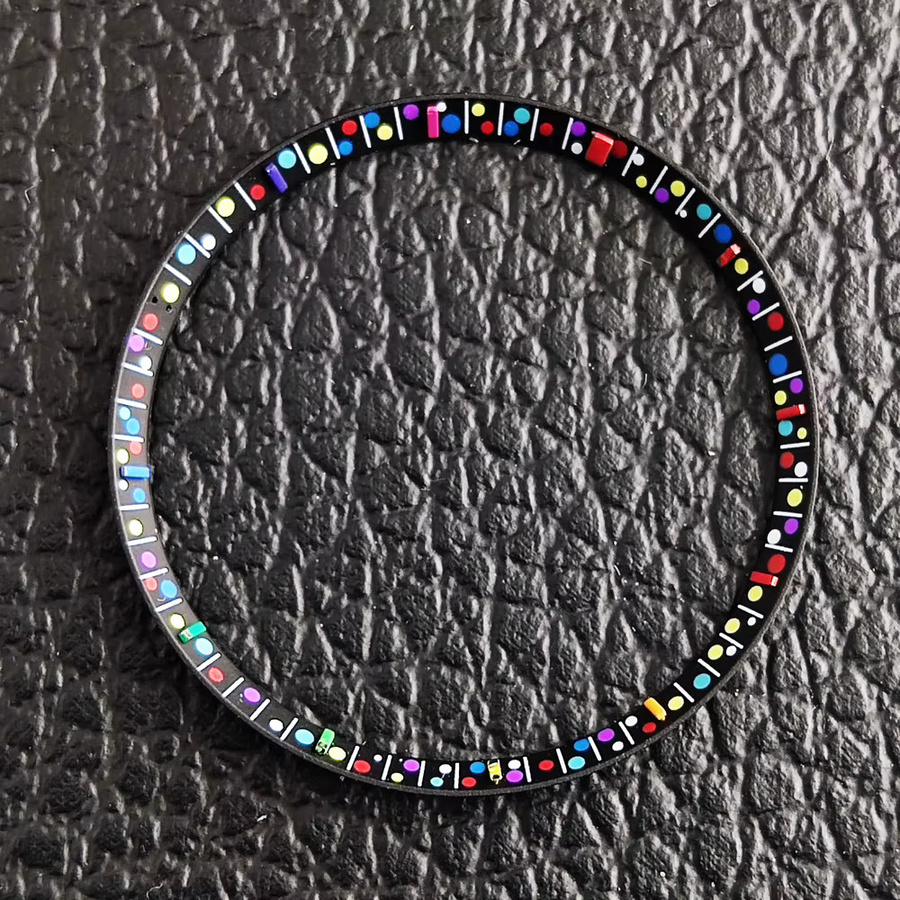 OUMASHI Uhrenzubehör, Regenbogenuhr, Edelstahl, 41 mm, Saphirglas - Bild 3