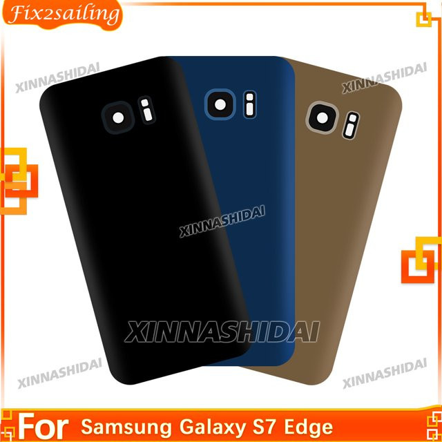 Samsung Galaxy S7 Edge Ersatz Rückgehäuse Akkuabdeckung in Blau - Bild 1