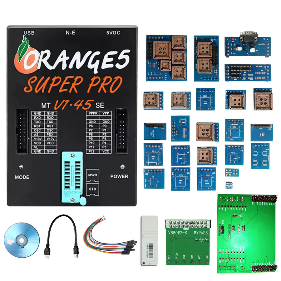 Orange5 V1.45 OBD2 Auto-Programmierer mit Volladaptern und allen Autorisierungen in Orange - Bild 5