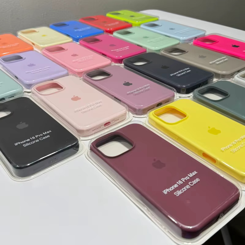 Apple Flüssigsilikonhülle für iPhone in Schwarz - Bild 1