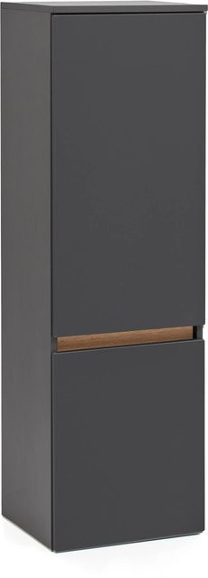 Held Möbel Midischrank Trient in matt Grau-Wotaneiche, Breite: 40 cm, Höhe: 130 cm, Tiefe: 35 cm - Bild 1