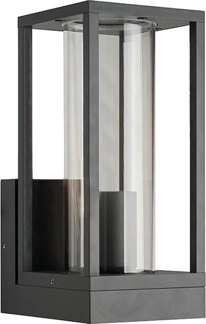 LED's light Außen-Wandleuchte in Anthrazit mit Glas und austauschbarem Leuchtmittel - Bild 1