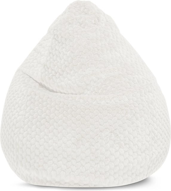 Sitting Point Sitzsack BeanBag Mink 300 in Elfenbein mit abnehmbarem Bezug - Bild 1