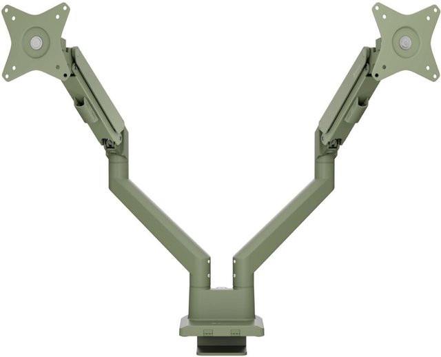 Arozzi Neo Duo Doppelter Gasfeder-Monitorarm in Grün mit 75x75 mm VESA-Halterung - Bild 1