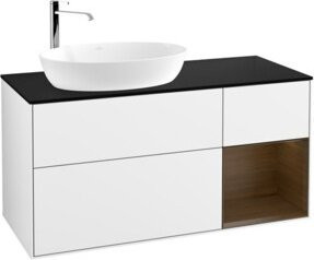 V&B Waschtischunterschrank Finion Wandbeleuchtung Weiß Lackiert B/T/H: 120 x 50,1 x 50,1 cm - Bild 1