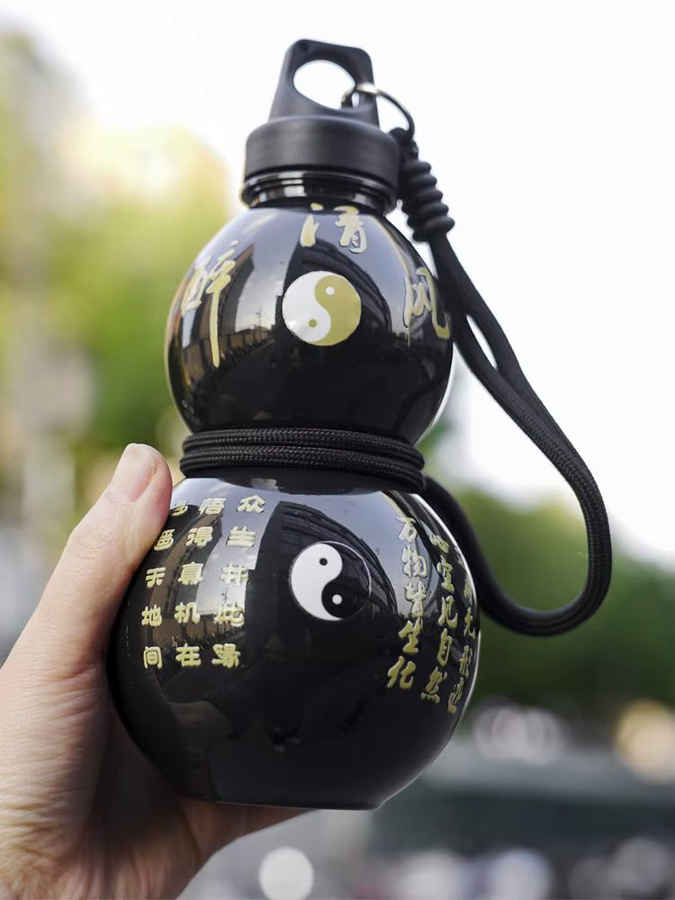 Kürbis-Wasserflasche im chinesischen Stil für Kinder, auslaufsicherer Wasserkrug für Schule und Sport - Bild 4