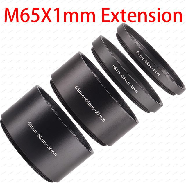Imsky M65 M65X1mm Fokussierzylinder-Adapterring Verlängerungszylinder-Abstandshalter in Schwarz - Bild 1
