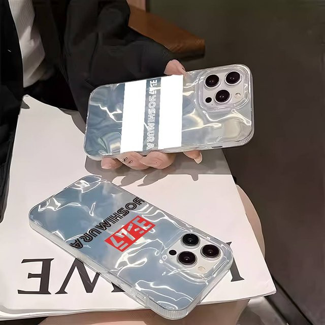 Yoshimura Motorrad-Y Handyhülle für iPhone 17, 16, 15, 14, 13, 12 Pro Max Plus, matt versilbert, mehrfarbig - Bild 1