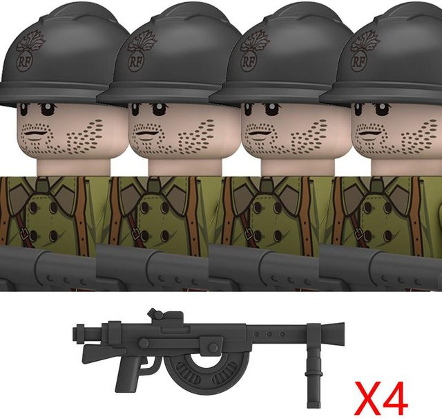 Yiran toy WK2 Französische Militärsoldaten, Bausteine, ab 14 Jahren - Bild 1
