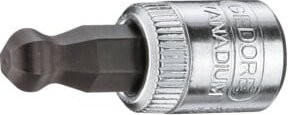 Gedore Schraubendrehereinsatz IN 20 K 4 Kugelkopf Innen-6-kant 4 mm aus Edelstahl in Silber - Bild 1