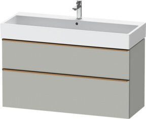 Duravit Waschtischunterschrank D-Neo grau matt, Wandmontage, B: 118,4 cm, T: 44,2 cm, H: 62,5 cm - Bild 1