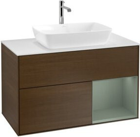 V&B Waschtischunterschrank Finion 100 in Weiß lackiert, B/T/H: 100 x 50,1 x 50,1 cm - Bild 1