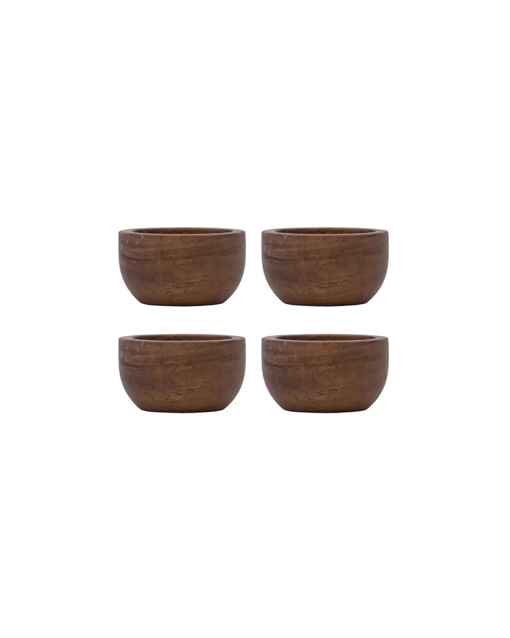 House Doctor Eierbecher aus Holz in Natur, 4er-Set - Bild 1