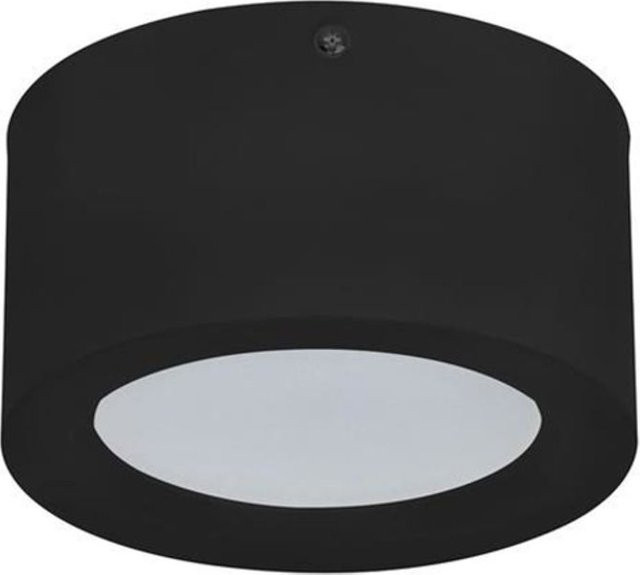 Moderne runde LED-Deckenleuchte in Schwarz mit 10W und kühlem Weißlicht (4200K) - Bild 1