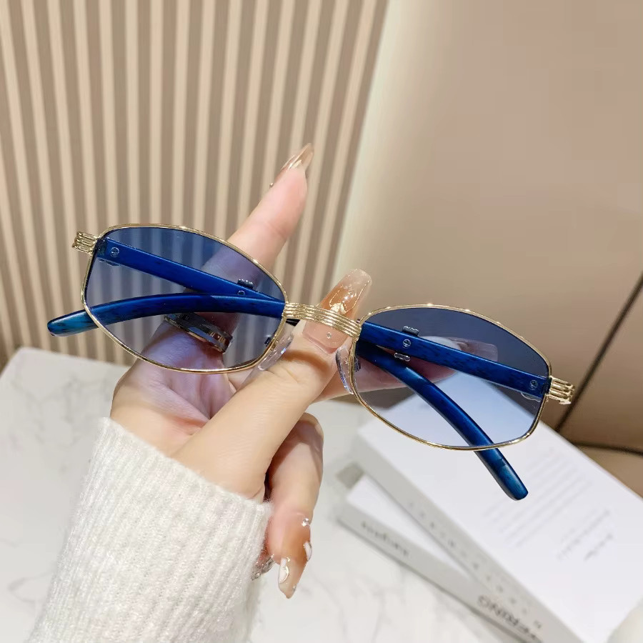 RELEN Sonnenbrille Damen, Metall, Vollrand, Vintage - Bild 1