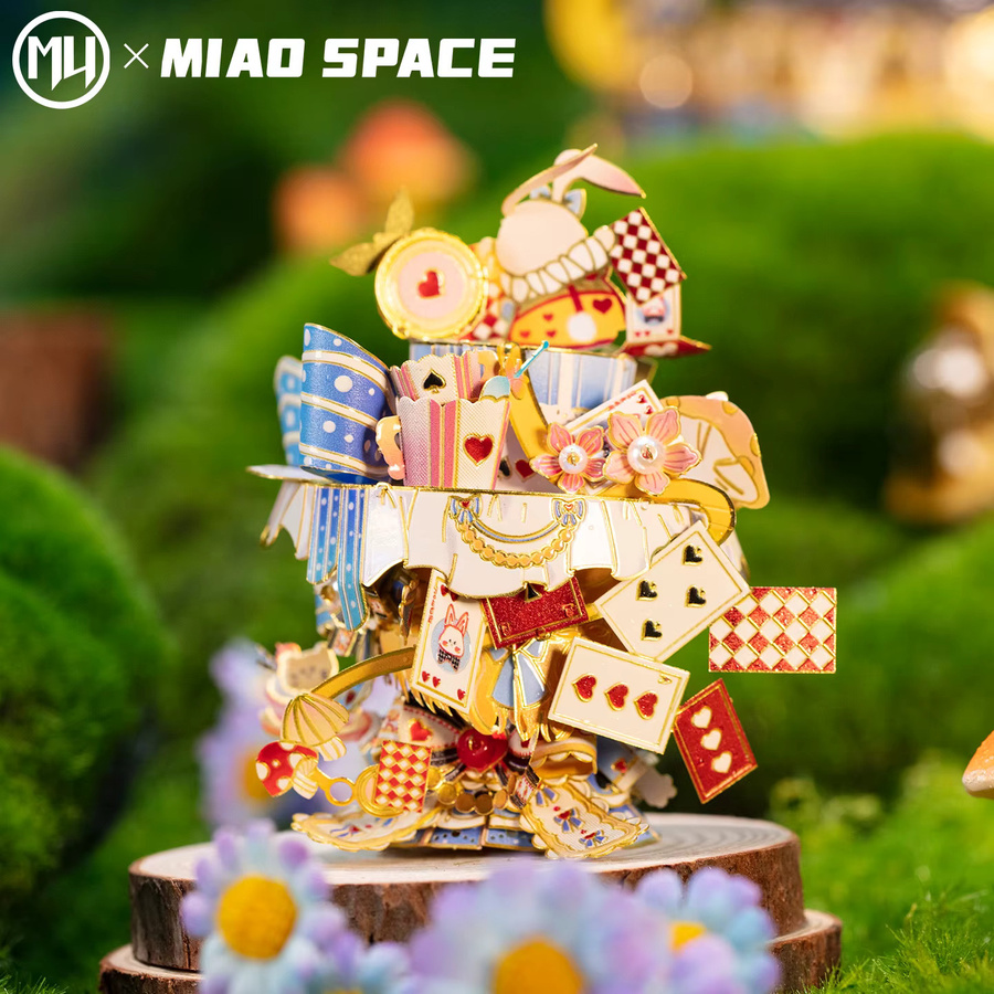 MU X MIAO SPACE Tanzende Katze, 3D Metall-Puzzle, Bunt / Mehrfarbig - Bild 2