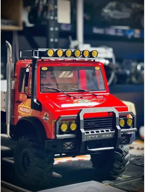 CROSSRC Edelstahl-Metall-Seitenauspuffrohr, 1:6, Zubehör - Bild 1