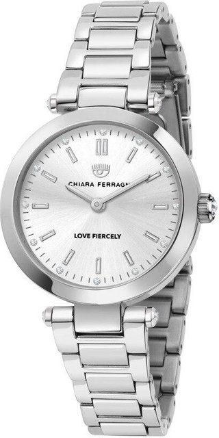 Chiara Ferragni Armbanduhr, Quarz, Edelstahl, Silber, Weiß, Damen - Bild 1