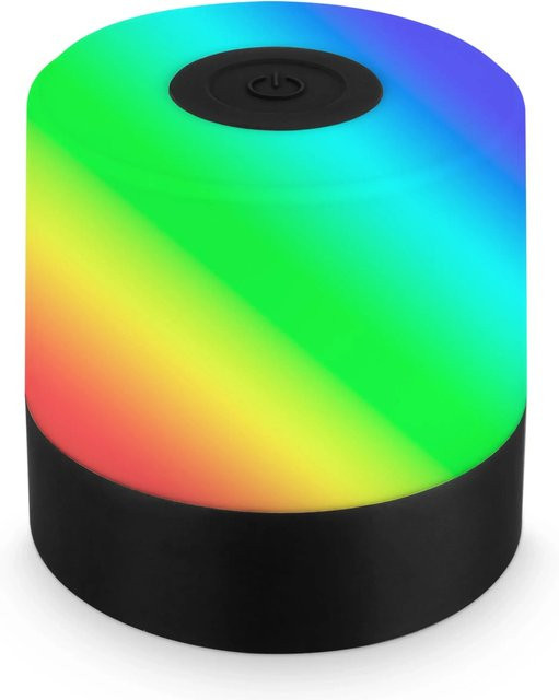 Brilo Akku-Tischleuchte Smal Schwarz mit RGB LED und Touch-Funktion - Bild 1