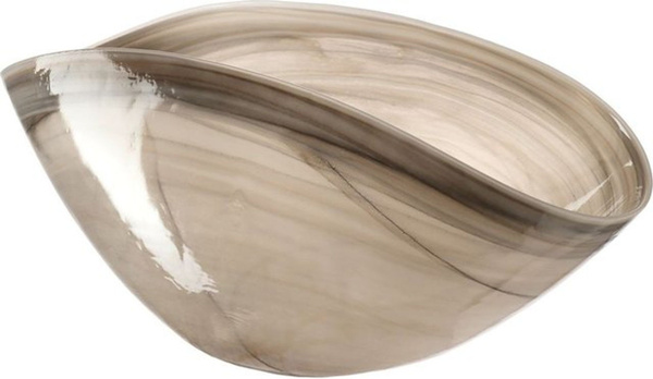 Leonardo Dekoschale aus Glas in Beige, B: 38 cm, T: 20 cm, H: 15,5 cm