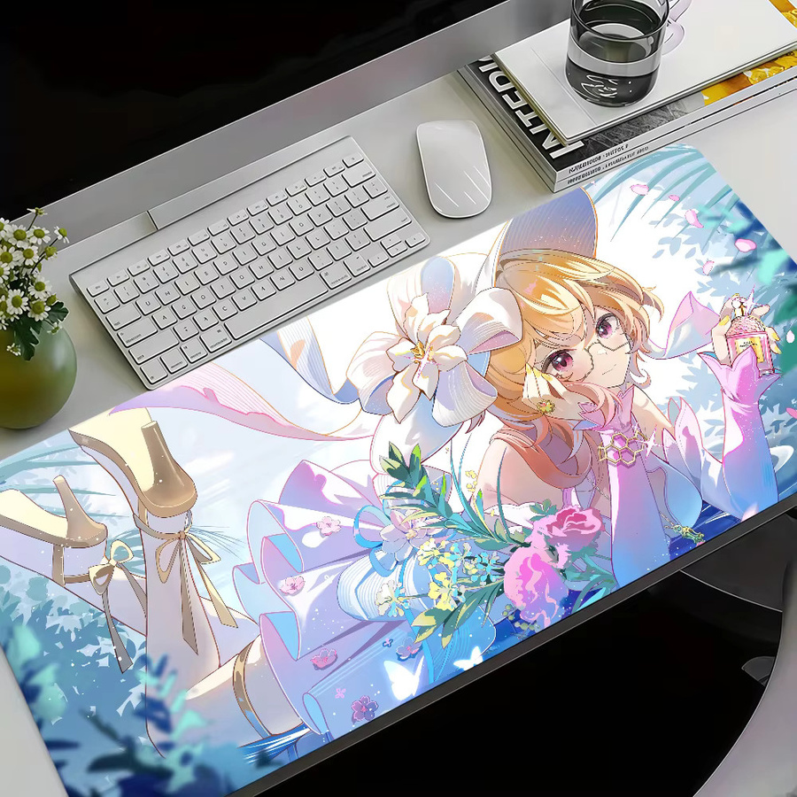 Genshin Impact Emilie Mauspad von bilibili, rutschfest und verdicktes großes Gaming-Mauspad in Multicolour - Bild 3