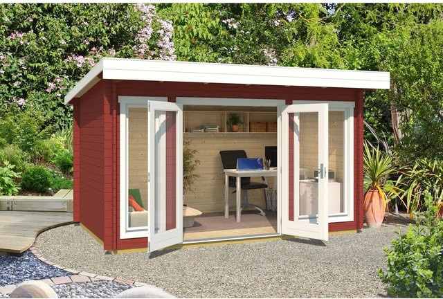 Lasita Maja Gartenhaus Dorset in Schwedenrot, B/H/T: 430 x 233,7 x 320 cm - Bild 1