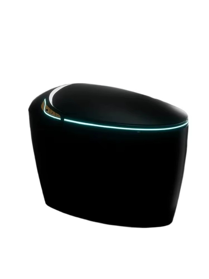 OUCEY Smart Toilette mit Bidet-Sitz in Pink mit automatischem Öffnen und Spülen sowie beheizbarem Sitz - Bild 5