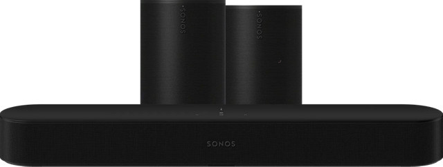 Sonos Soundbar Set: Beam Gen. 2 und 2x Era 100 in Schwarz mit Wi-Fi und Bluetooth - Bild 1